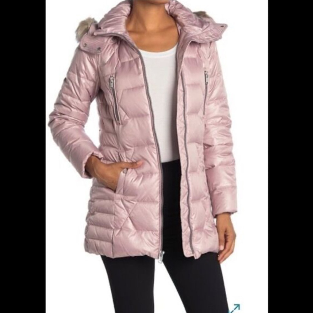 NWOT Marc New York Women's Pink Puffer Jacket